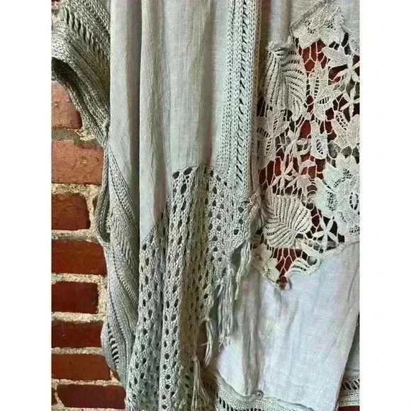 Lacy Blue Duster Overshirt Size Small-Medium, Womens - Picture 4 of 5